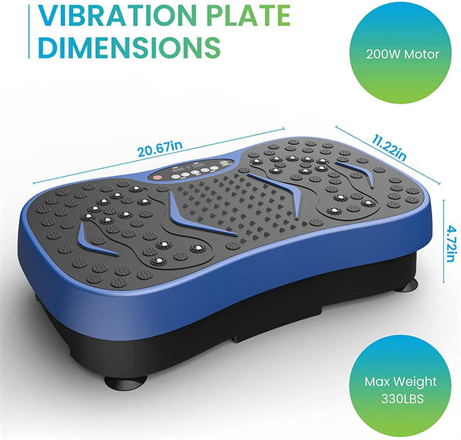 Fitness Vibration Plate Exercise Equipment Whole Body Shape Exercise Machine Vibration Platform Fit Massage Workout Trainer,Max User Weight 330lbs